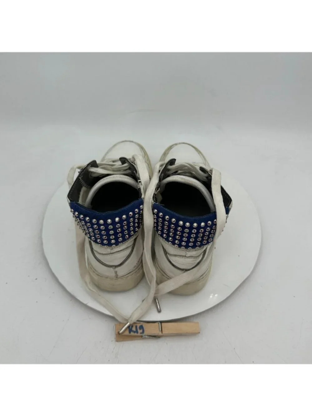 Zadig & Voltaire ZV1747 Women Size 39 US 9 White Leather flora Lightning Shoes - Picture 9 of 13
